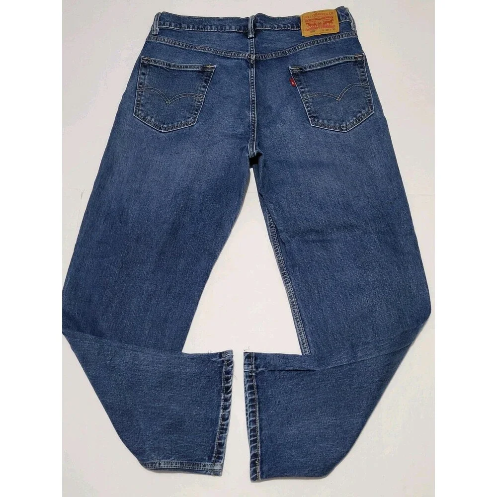 Levis 550 Jeans Men's Blue Relaxed Fit Straight Leg Denim Medium Wash Size 36x30